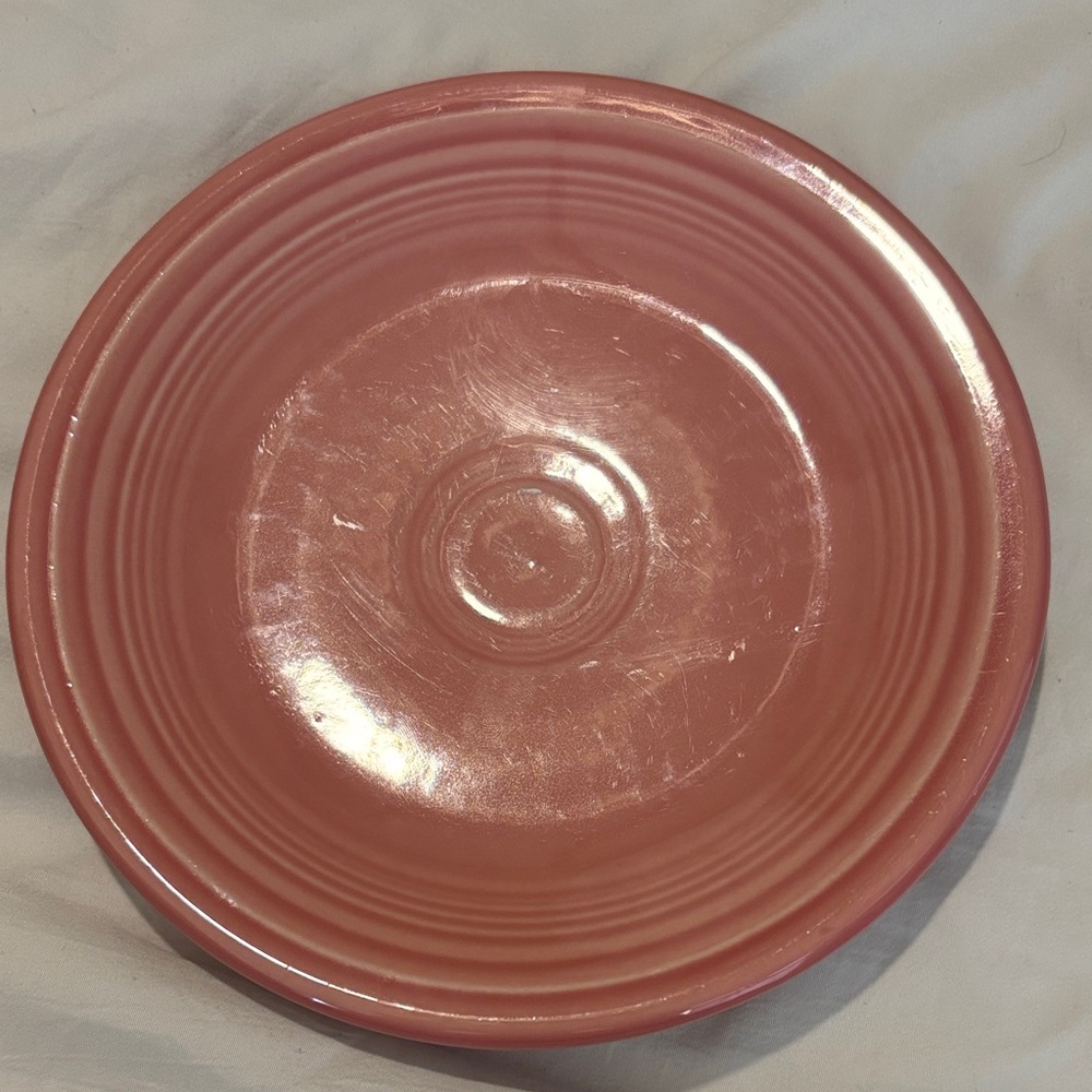 Fiesta ware Rose 7 inch salad plate